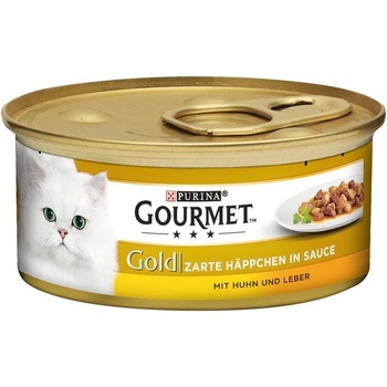 Gourmet Gold kočka druhy drůbeží s játry 85 g