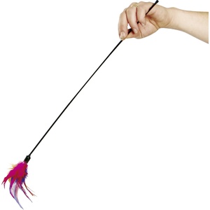Flamingo Wand with feathers 59 cm