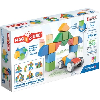 Geomag Магнитни кубчета Geomag - Magicube Малък свят, 25 части (G209)