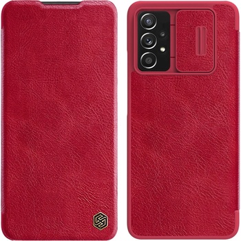 Nillkin Кожен калъф Nillkin Qin за Samsung Galaxy A73, червен (6902048237674)