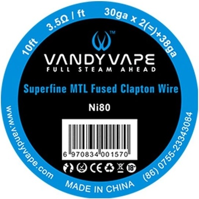 Vandy Vape Superfine MTL odporový drát Ni80 3m – Zboží Dáma