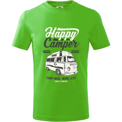 Happy Camper tričko detské Apple Green