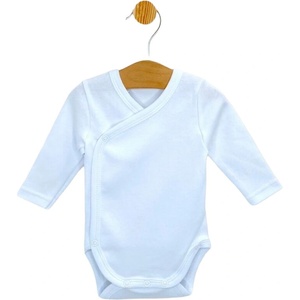 Rainy Бебешко боди със странично закопчаване Rainy - Blanc, синьо, 48 cm, 0 м (614450) - baby
