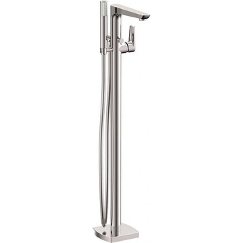 Inter Ceramic Стоящ смесител за вана ICL 8214C, Inter Ceramic, месинг, хром, подово захранване, с шлаух и слушалка, 94.8x15.5см (8214C)