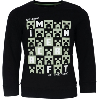 Minecraft mikina černá