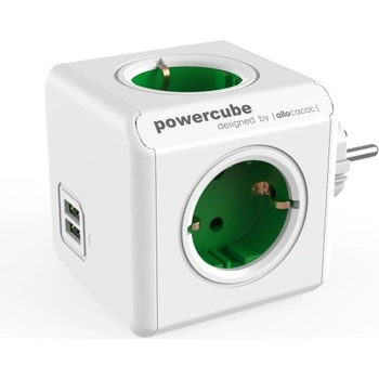 Image 1 of allocacoc PowerCube Original 4 Plug + 2 USB (1202GN)