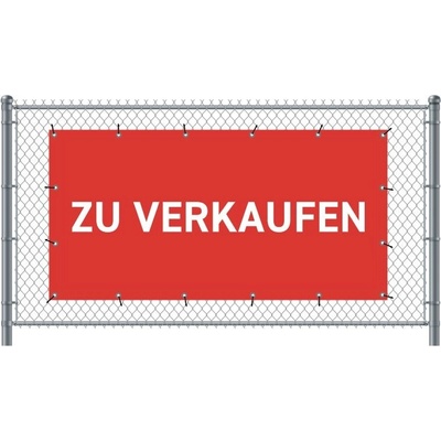 Jansen Display Standardní banner na plot 200 x 100 cm Na prodej Němec Červené, 2000 x 1000 mm