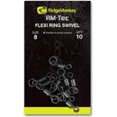RidgeMonkey Obratlík RM-Tec Flexi Ring Swivel veľ.8 10 ks