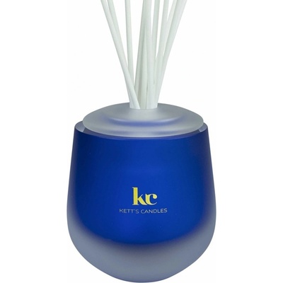 Kett´s Candles Black Diamond Luxusní vonný difuzér z českého skla víčko + tělo difuzéru + 15 stébel + 150 ml náplně