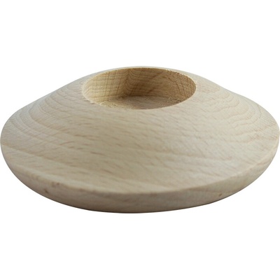 Drevený svietnik na čajovú sviečku Pentart - disk 3, 10x3 cm