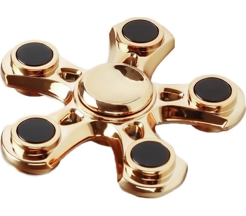 Fidget Spinner kov zlatý