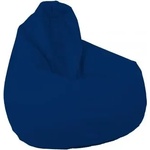 PUFRELAX Пуф, круша за деца 4-14 г. , 160л. Nirvana Light - Teteron Blue, За открито, Перящ се калъф, Пълнеж от Полистиролни перли, 8100 (PUF-G-NL-TEX-BLURY) - topmarket