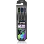 Biomed Black Charcoal четки за зъби медиум 3 бр