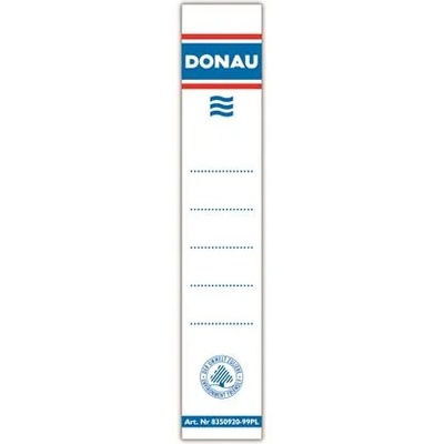 DONAU Заместващ етикет за папки, самозалепващ се, 33x153 mm, DONAU, бял 8355920-09PL (8355920-09PL)