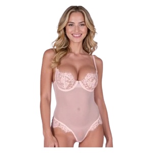 Passion Дантелено боди Myrtle Pink, XL
