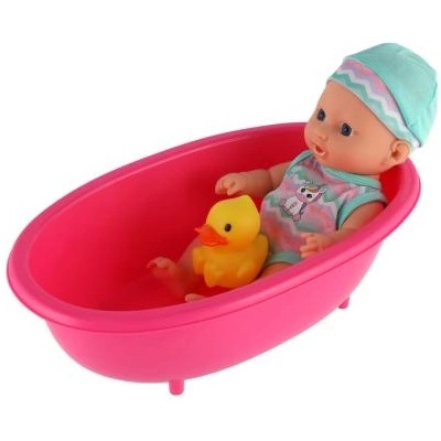 Teddies Кукла с патенце в пластмасова вана (00800593)