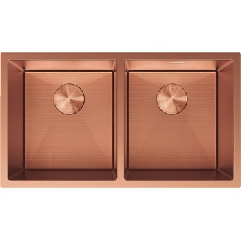 Mexen Binox метална мивка с две корита 800 x 450 мм, мед HC - 6421802000-65HC (6421802000-65HC)