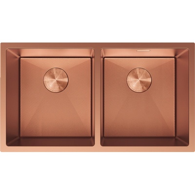 Mexen Binox метална мивка с две корита 800 x 450 мм, мед HC - 6421802000-65HC (6421802000-65HC)