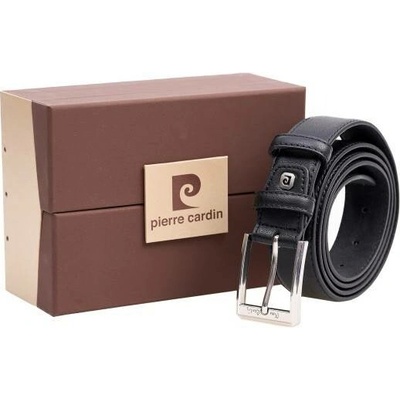 Pierre Cardin kožený opasek 2510-BL černá GG35 2510 black