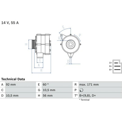 generátor BOSCH 0 986 033 740