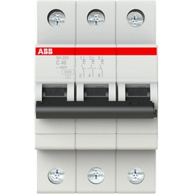ABB Автоматичен прекъсвач ABB SH203-C40 - 3 P, 40 A, 6 kA (2CDS213001R0404)