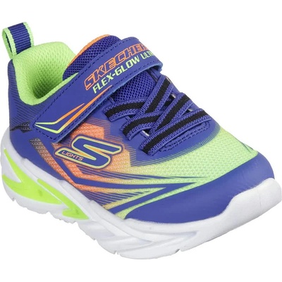 Маратонки Skechers Flex Glow Ultra Narrow trainers - Blue (Blue Synthetic / Lime / Orange Textile / Orange Trim)