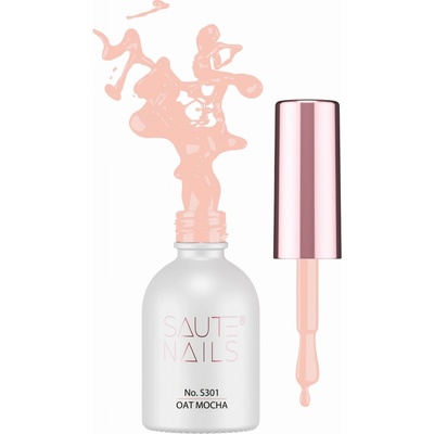 SAUTE NAILS Hybridný lak na nechty S301 OAT MOCHA 8ml