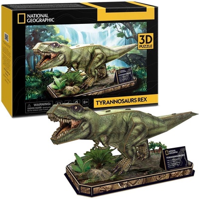 CubicFun Пъзел 3D National Geographic Tyrannosaurus Rex 52ч (1008258F)