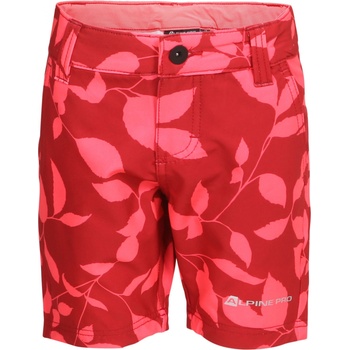 dětské softshellové šortky Alpine Pro Morco červené
