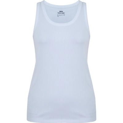 Slazenger Women's Slaz Ribbed Tank Vest - White