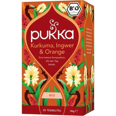 Pukka Bio koreninový čaj kurkuma zázvor a pomaranč 20 ks