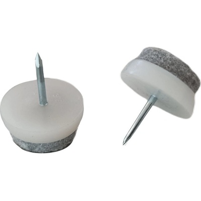 ZTS Kluzák s filcem, 22mm (bílý plast; šedý filc) F0101.20W – Sleviste.cz