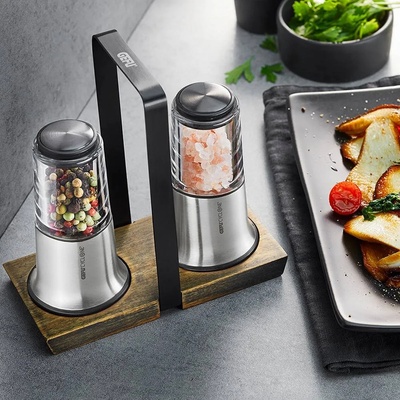 Комплект мелнички със стойка за сол и пипер GEFU от серия X-plosion (GEFU34641)