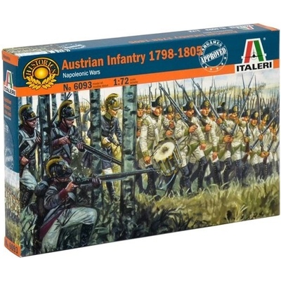 Italeri AUSTRIAN INFANTRY 1798-1805 NAP.WARS Model Kit figurky 6093 1:72