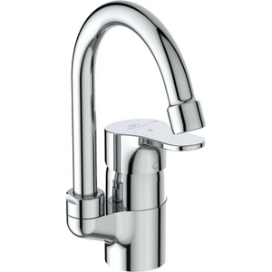 Ideal Standard Cerabase - Смесител за мивка с изход Click-Clack, Blue Start, хром BC837AA (BC837AA)