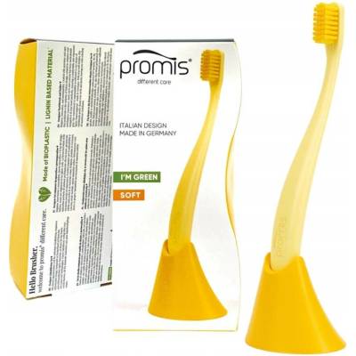 Promis Combo Pack Žlutý Kartáček na zuby + Stojánek