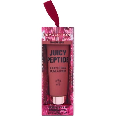 Revolution Beauty КОМПЛЕКТ MAKE UP REVOLUTION Lip Balm Juicy Peptide Gingerbread Глос блясък за устни дамски 8ml