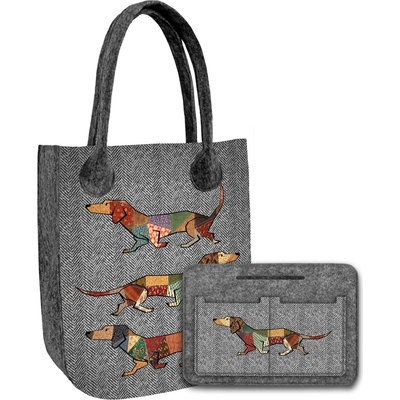 Bertoni shopper kabelka plst vícebarevná