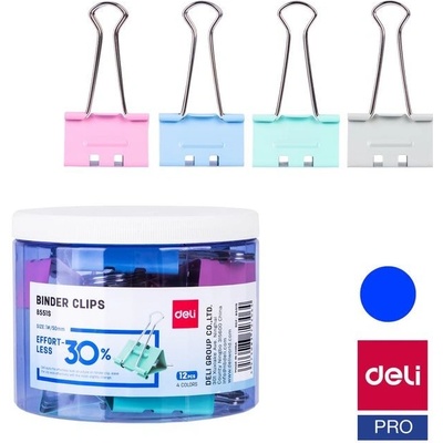Binder clip 50mm, 12ks "Bez námahy" DELI E8551S