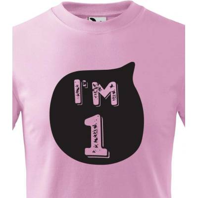Dětské tričko k narozeninám I´M ONE Sorbet Canvas Dětské tričko Bezvatriko.cz 1