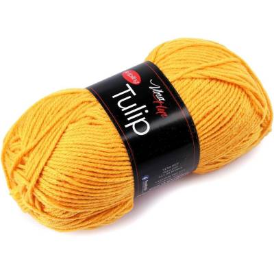 Pletací příze Tulip 100 g Varianta: 31 (41250) oranžovožlutá, Balení: 1 ks 46223/99538/278360