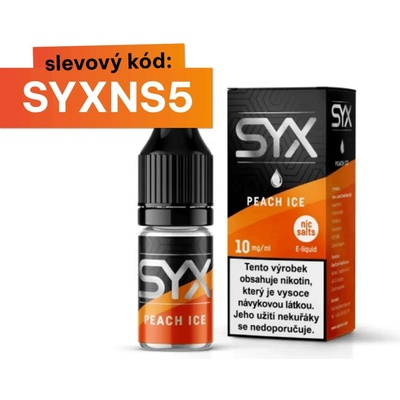 SYX Peach Ice 10 ml 10 mg