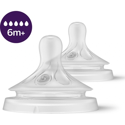 Philips биберон Natural Response 3.0 - пет капки, 6 м+