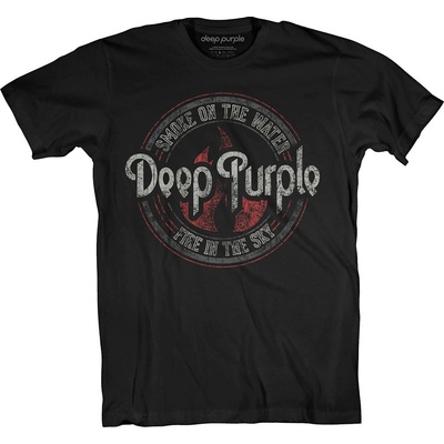 Deep Purple tričko Smoke Circle čierne