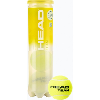 HEAD Team топки за тенис 4 бр. жълти 575704