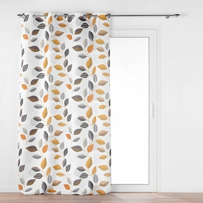 Žltý/biely záves 140x280 cm Vahine – douceur d'intérieur
