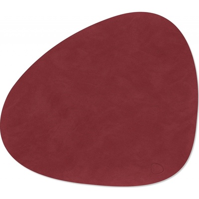 LIND Prostírání Curve Nupo červená kůže 37x44cm