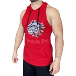 Musashi Потник Growling Dog с качулка - Червен / Tank Top Growling Dog with Hoodie - Red L