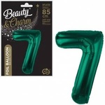 GoDan Foil balloon number 7 green