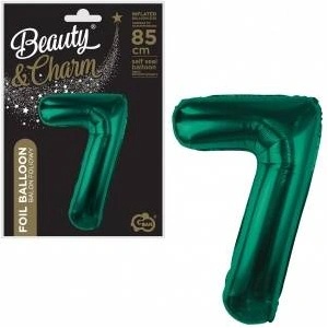GoDan Foil balloon number 7 green